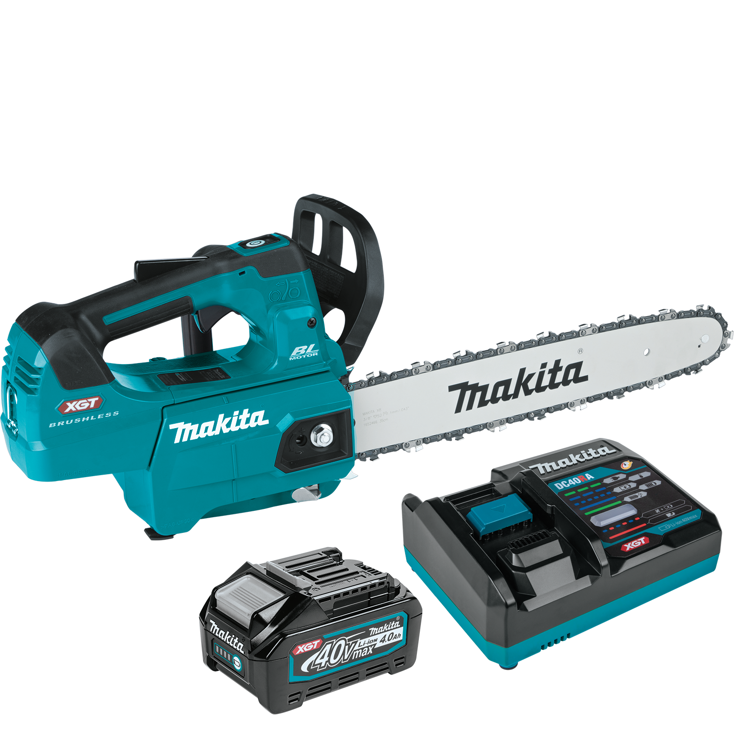 Makita 40V max XGT Kit de motosierra inalámbrica con mango superior de 16 Makita 40V max XGT Kit de motosierra inalámbrica con mango superior de 16